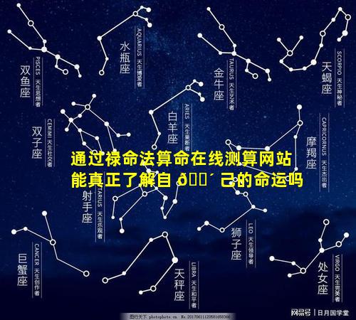 通过禄命法算命在线测算网站能真正了解自 🐴 己的命运吗